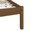 vidaXL Cadre de lit sans matelas marron miel bois massif 120x200 cm