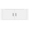 vidaXL Meuble TV mural Blanc 100x34,5x40 cm