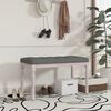 vidaXL Banc Gris fonc&eacute; 80x40x49 cm Tissu