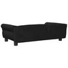 vidaXL Lit pour chien noir 95x55x30 cm velours