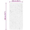 vidaXL Tapis HUARTE &agrave; poils courts doux et lavable noir 100x200 cm