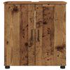 vidaXL Cabinet de salle de bain avec porte Bois Ancien 61 x 35 x 64 cm