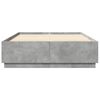 vidaXL Cadre de lit sans matelas gris b&eacute;ton 150x200 cm