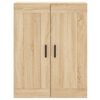vidaXL Buffet haut Ch&ecirc;ne sonoma 69,5x34x180 cm Bois d'ing&eacute;nierie