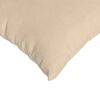 vidaXL Coussins de canap&eacute; 2 pcs Cr&egrave;me 80 x 40 cm tissu