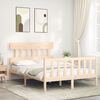 vidaXL Cadre de lit sans matelas 140x200 cm bois massif de pin