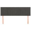 vidaXL Têtes de lit 2 pcs Gris foncé 72x5x78/88 cm Velours