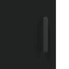 vidaXL Armoires murales 2 pcs noir bois d'ing&eacute;nierie