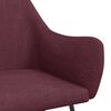 vidaXL Chaise &agrave; bascule Violet Tissu