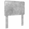 vidaXL Cadre de lit Gris b&eacute;ton 90 x 190 cm Bois d'ing&eacute;nierie