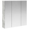 vidaXL Armoire Miroir de Salle de Bain Gris b&eacute;ton 70 x 14,5 x 70 cm