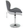 vidaXL Chaises pivotantes &agrave; manger lot de 4 Gris fonc&eacute; Velours