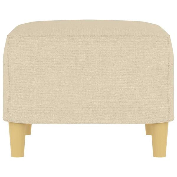 vidaXL Repose-pied Cr&egrave;me 60x50x41 cm Tissu