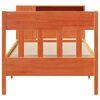 vidaXL Lit biblioth&egrave;que sans matelas cire marron 100x200 cm pin massif