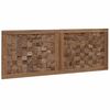 vidaXL T&ecirc;te de lit Montage mural Naturel 120 cm Bois de teck massif