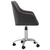 vidaXL Chaise pivotante de salle &agrave; manger Taupe Tissu