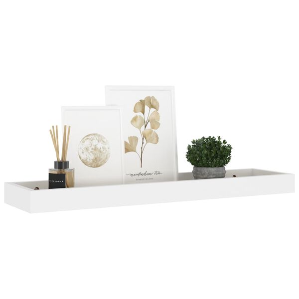 vidaXL &Eacute;tag&egrave;res murales Loggia 2 pcs Ch&ecirc;ne et blanc 60x15x4 cm MDF