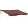 vidaXL Auvent r&eacute;tractable automatique marron 400x350 cm