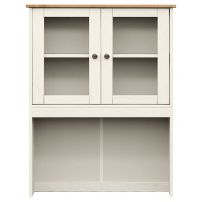 vidaXL Buffet haut VIGO blanc 78x40x175 cm bois massif de pin