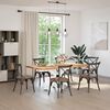 vidaXL Pied de table &agrave; manger en forme d'araign&eacute;e, blanc, 120 x 68 x (72-73) cm, acier