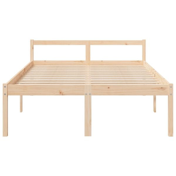 vidaXL Lit pour personne âgée sans matelas 120x200 cm bois pin massif