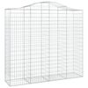 vidaXL Paniers &agrave; gabions arqu&eacute;s 15 pcs 200x50x180/200 cm Fer galvanis&eacute;