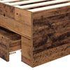 vidaXL Cadre de lit Bois ancien 100 x 200 cm Bois d'ing&eacute;nierie