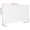 vidaXL T&ecirc;te de lit murale Gris 140x3x60 cm Bois massif de pin