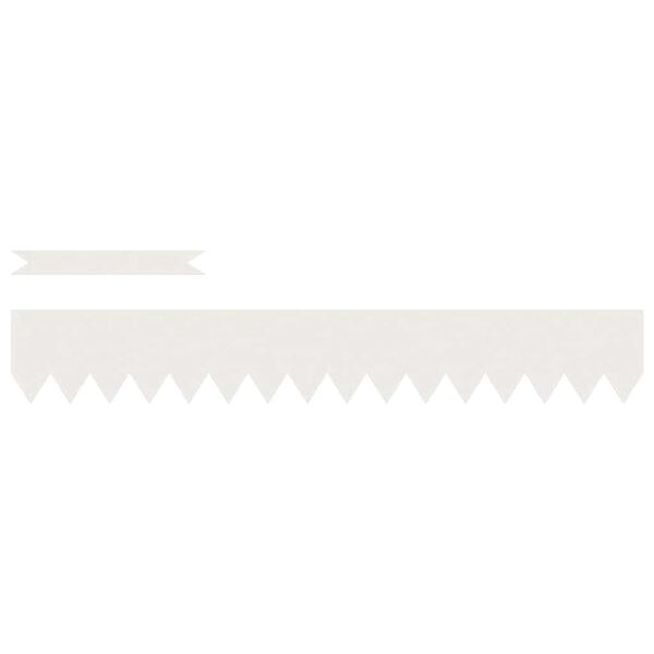 vidaXL Bordure de Pelouse 10 pcs Blanc 100 x 0.05 x 20 cm