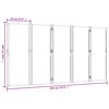 vidaXL Cloison de s&eacute;paration 5 panneaux taupe 350x180 cm