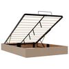vidaXL Cadre de lit ottoman sans matelas cappuccino 140x190 cm