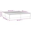 vidaXL Cadre de lit sans matelas cr&egrave;me 180x200 cm tissu