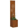 vidaXL Écran de confidentialité de jardin Fretwork Rouillé 32 x 140 cm