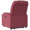 vidaXL Fauteuil inclinable de massage &eacute;lectrique Rouge bordeaux Tissu