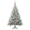vidaXL Arbre de No&euml;l artificiel pr&eacute;-&eacute;clair&eacute; avec ensemble de boules