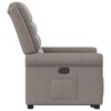 vidaXL Fauteuil inclinable taupe tissu
