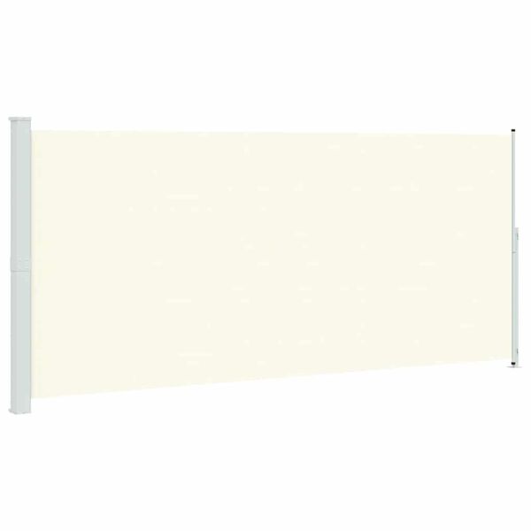 vidaXL Auvent lat&eacute;ral r&eacute;tractable de patio 220x500 cm Cr&egrave;me