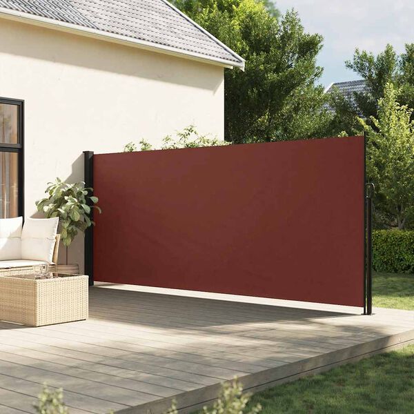 vidaXL Auvent latéral rétractable marron 180x300 cm