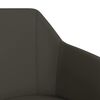 vidaXL Chaise &agrave; manger Gris Similicuir