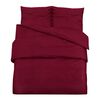 vidaXL Ensemble de housse de couette Bordeaux 200x200 cm Microfibre