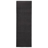 vidaXL Tapis en sisal pour griffoir noir 66x200 cm