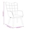 vidaXL Chaise de relaxation Marron Tissu