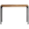 vidaXL Table console marron 110x35x76cm bois massif de manguier et fer