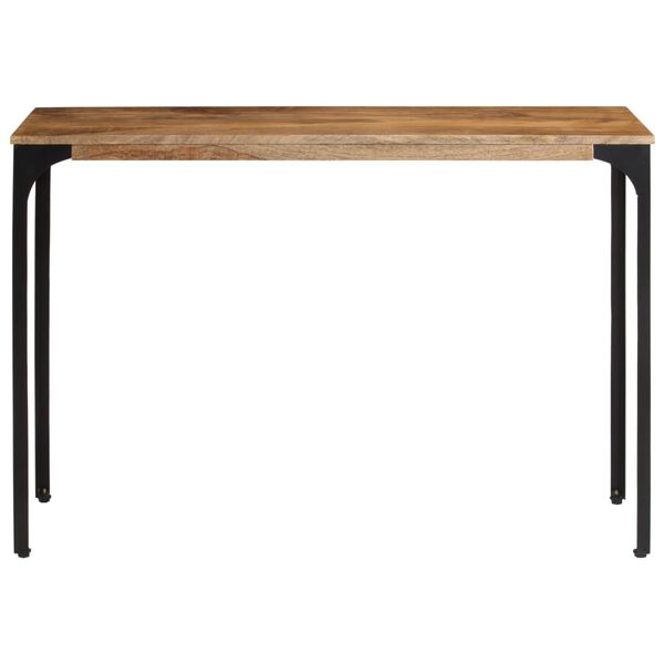 vidaXL Table console marron 110x35x76cm bois massif de manguier et fer