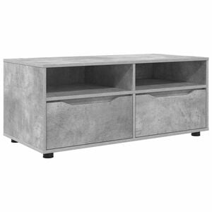 vidaXL Meuble TV 100 x 48 x 43 cm Gris b&eacute;ton Bois d'ing&eacute;nierie