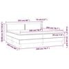 vidaXL Sommier &agrave; lattes de lit avec matelas Rose 200x200 cm Velours