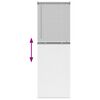 vidaXL Store de Fen&ecirc;tre avec des rideaux Argent Aluminium