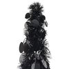 vidaXL Sapin de Noël artificiel escamotable noir 150 cm PET