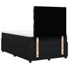 vidaXL Sommier &agrave; lattes de lit avec matelas noir 120x190 cm velours