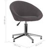vidaXL Chaises pivotantes &agrave; manger lot de 6 taupe tissu